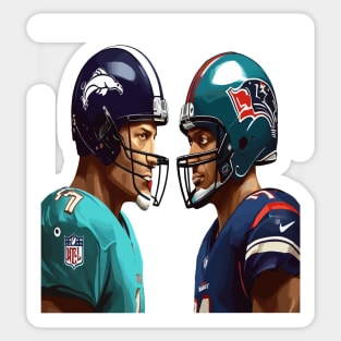 Nasional Football League Big match Dolphin Vs Chief In Miami design By Me Sticker